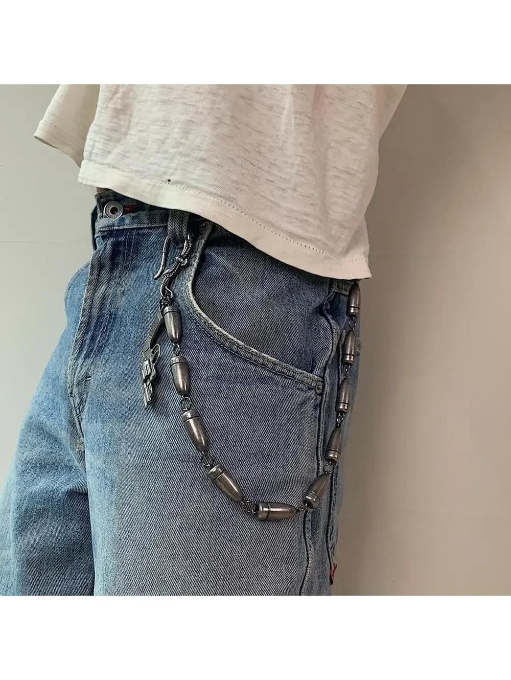 Silver Bullet Pocket Chain. Heavy weight nice quick big clips fits any size